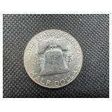 1953-S AU Silver Franklin Dollar