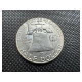 1953-S AU Silver Franklin Dollar