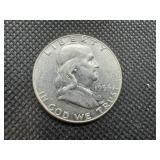 1954 AU Silver Franklin Dollar