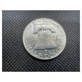 1961-D BU Silver Franklin Dollar