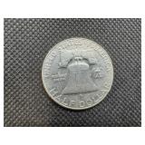 1963-D BU Silver Franklin Dollar