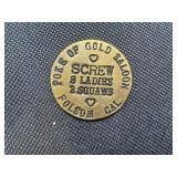 Poke of Gold Saloon Folsom, California Brothel Token