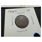 3 Wheat cents including 1916S