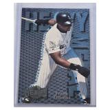 Frank Thomas 1996 Metal Universe Heavy Metal Insert #8 - Chicago White Sox Baseball Card
