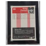 Kirby Puckett Rookie 1985 Fleer #286 SGC Graded 8.5 - Minnesota Twins Baseball Card