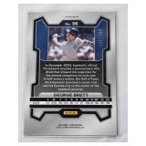 George Brett 2024 Panini Prizm Blue Refractor #36 and Numbered 137/199 - Kansas City Royals Baseball Card