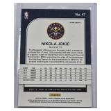 Nikola Jokic 2019-20 Panini Hoops Premium Stock Blue Cracked Ice #47 - Denver Nuggets Basketball Card