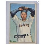 Sal Maglie 1951 Bowman #127 - New York Giants Vintage Baseball Card