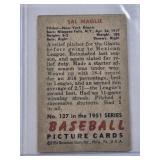 Sal Maglie 1951 Bowman #127 - New York Giants Vintage Baseball Card