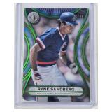 Ryne Sandberg 2025 Topps Tribute Emerald SP #27 and Numbered 14/99 - Chicago Cubs Baseball Card