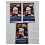 Lot of 3 Unopened Packs of Upper Deck 2020-21 Hockey Young Guns Extended Series