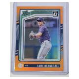 Luke Keaschall Rookie 2024 Panini Donruss Optic Prizm Rated Prospect #152 and Numbered 143/199 - Minnesota Twins Baseball Card