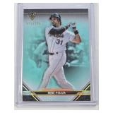 Mike Piazza 2021 Topps Triple Threads #91 and Numbered 72/150 - New York Mets Baseball Card