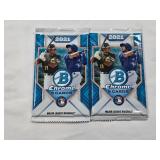 Lot of 2 Unopened 2021 Bowman Chrome Baseball Cards