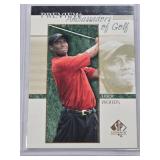 Tiger Woods Rookie 2001 Upper Deck SP Authentic Preview Ambassadors of Golf #51 - Golf Card