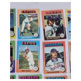 Lot of 32 Vintage 1975 Topps Baseball Cards Featuring Bill Freehan, Ross Grimsley, Wayne Garrett, and Others
