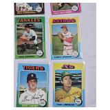 Lot of 32 Vintage 1975 Topps Baseball Cards Featuring Bill Freehan, Ross Grimsley, Wayne Garrett, and Others