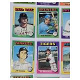 Lot of 32 Vintage 1975 Topps Baseball Cards Featuring Bill Freehan, Ross Grimsley, Wayne Garrett, and Others