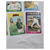 Lot of 32 Vintage 1975 Topps Baseball Cards Featuring Bill Freehan, Ross Grimsley, Wayne Garrett, and Others