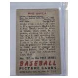 Mike Garcia 1951 Bowman #150 - Cleveland Indians Vintage Baseball Card