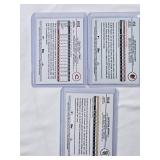 Lot of 3 Baseball Cards Featuring Elly De La Cruz, Jackson Holliday, and Jackson Merrill Rookie Cards.