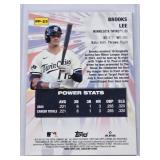 Brooks Lee Rookie 2025 Topps Chrome Power Players Refractor #PP-23 - Minnesota Twins Baseball Card