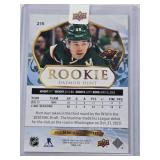 Daemon Hunt Rookie 2023-24 Upper Deck Artifacts #215 and Numbered 92/99 - Minnesota Wild Hockey Card