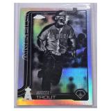 Mike Trout 2025 Topps Chrome Negative Refractor SP #100 - Los Angeles Angels Baseball Card