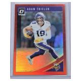 Adam Thielen 2018 Panini Donruss Optic Red Refractor #64 and Numbered 65/99 - Minnesota Vikings Football Card