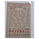 Monte Kennedy 1951 Bowman #163 - New York Giants Vintage Baseball Card