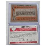 Lot of 2 Baseball Cards Featuring Bob Gibson 1987 Nestle Topps #31 and Sandy Koufax RGI Baseball Collector Series #3