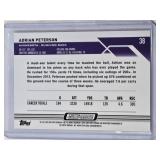 Adrian Peterson 2024 Topps Chrome Blue Refractor #38 and Numbered 171/175 - Minnesota Vikings Football Card