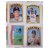 Lot of 50 Vintage 1972 Topps Baseball Cards Featuring Players Like Mike Cuellar and Ron Bryant