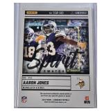 Aaron Jones 2025 Panini Luminance Swatches #SSW-AJ10 - Minnesota Vikings Football Card