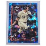 Brooks Lee Rookie 2025 Topps Chrome Sapphire #234 - Minnesota Twins Baseball Card