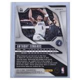 Anthony Edwards 2024-25 Panini Prizm Silver Holo #100 - Minnesota Timberwolves Basketball Card