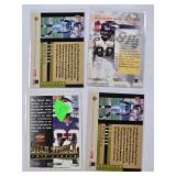 Lot of 7 Cris Carter Football Cards featuring Premium Inserts