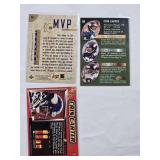 Lot of 7 Cris Carter Football Cards featuring Premium Inserts