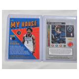 Lot of 2 Anthony Edwards Basketball Cards - Panini Optic Inserts including "My House" and "T-Minus"