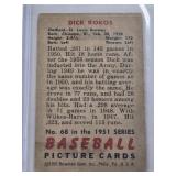 Dick Kokos 1951 Bowman #68 - St. Louis Browns Vintage Baseball Card
