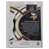 Justin Jefferson 2023 Panini Select Prizm Die Cut #175 - Minnesota Vikings Football Card