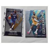 Lot of 6 LeBron James Insert Cards including National Pride, Epic Performers, Dominance, Metal, Crusade, Give and Go