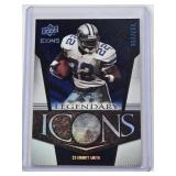 Emmitt Smith 2008 Upper Deck Icons Legendary Icons #LI7 and Numbered 37/250- Dallas Cowboys Football Card
