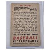 Bill Wight 1951 Bowman #164 - Boston Red Sox Vintage Baseball Card