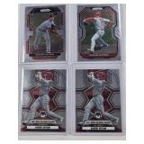 Lot of 4 Shohei Ohtani Baseball Cards from the 2021 and 2022 Panini Prizm and Mosaic sets