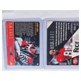 Lot of 2 Jerry Rice Football Cards from 1995 Action Packed