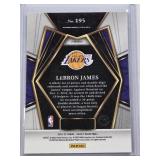 LeBron James 2021-22 Panini Select Premier Level Silver Holo Prizm #195 - Los Angeles Lakers Basketball Card