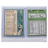 Lot of 2 Johnny Podres Baseball Cards 1965 Topps #387 and 1967 Topps #284