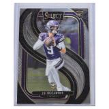J.J. McCarthy Rookie 2024 Panini Select Premier Level #134 - Minnesota Vikings Football Card