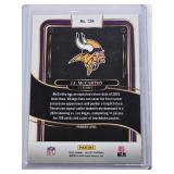 J.J. McCarthy Rookie 2024 Panini Select Premier Level #134 - Minnesota Vikings Football Card